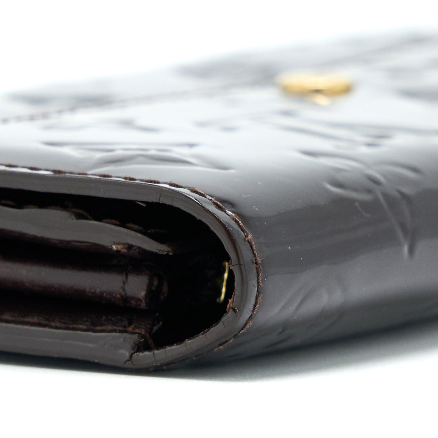 Louis Vuitton Sarah Long Wallet Vernis Amarante GHW