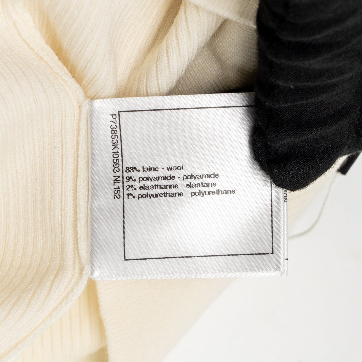 Chanel Size 36 22K CC Knit Tank Wool/Polyamide White/Pink