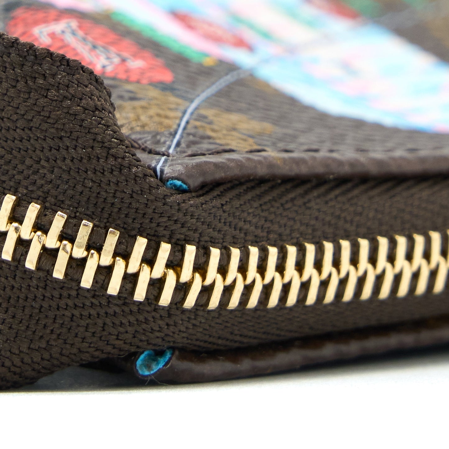Louis Vuitton Mini Pochette Accessories Monogram Canvas/Blue GHW