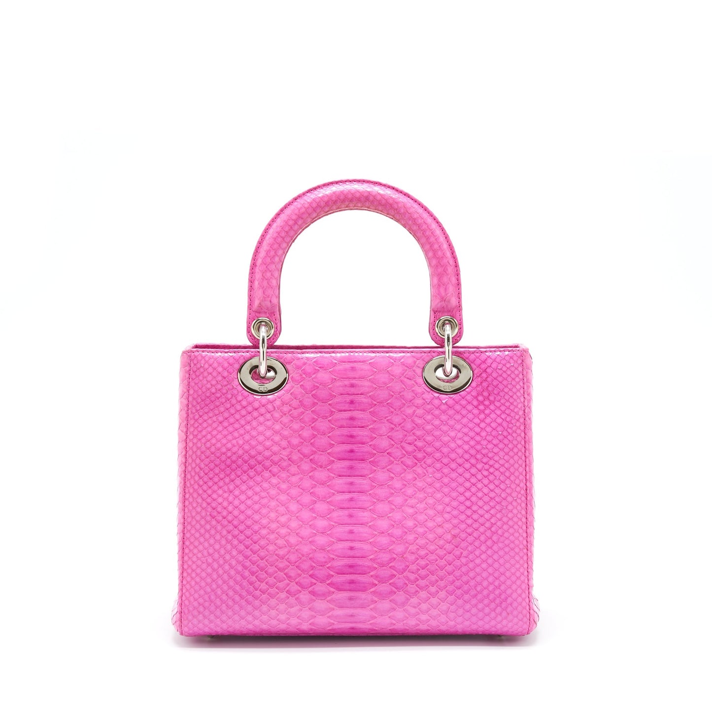Luxury Dior Medium Lady Luxury Dior Python Pink SHW