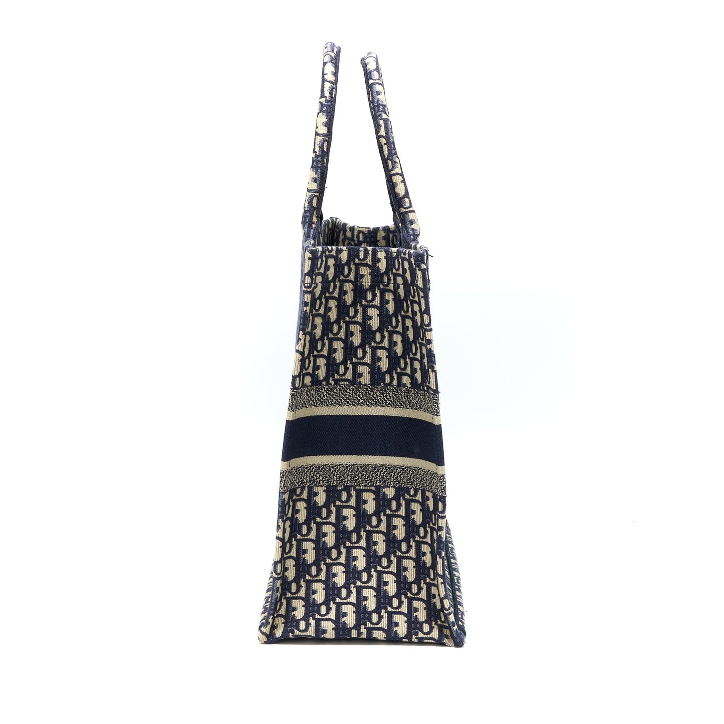 Luxury Dior Large Book Tote Blue Blue Oblique Jacquard