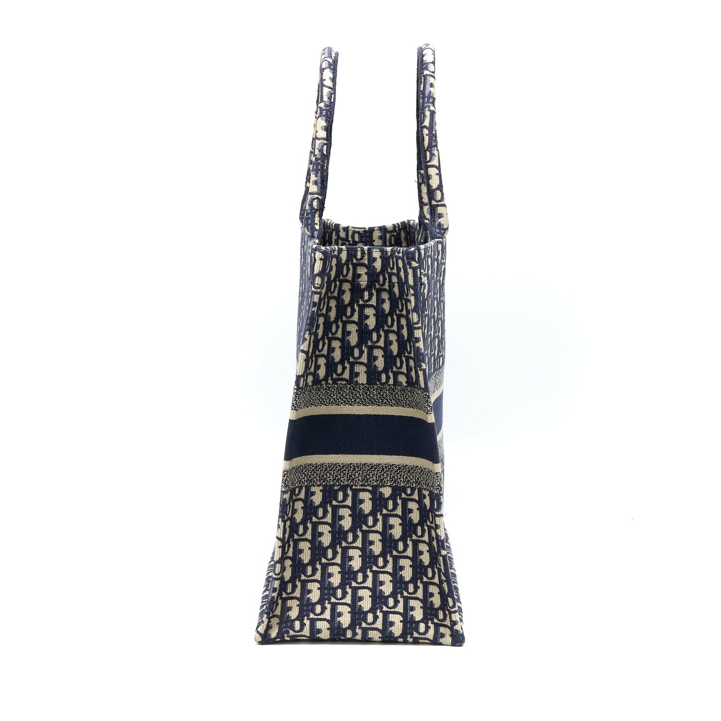 Luxury Dior Large Book Tote Blue Blue Oblique Jacquard