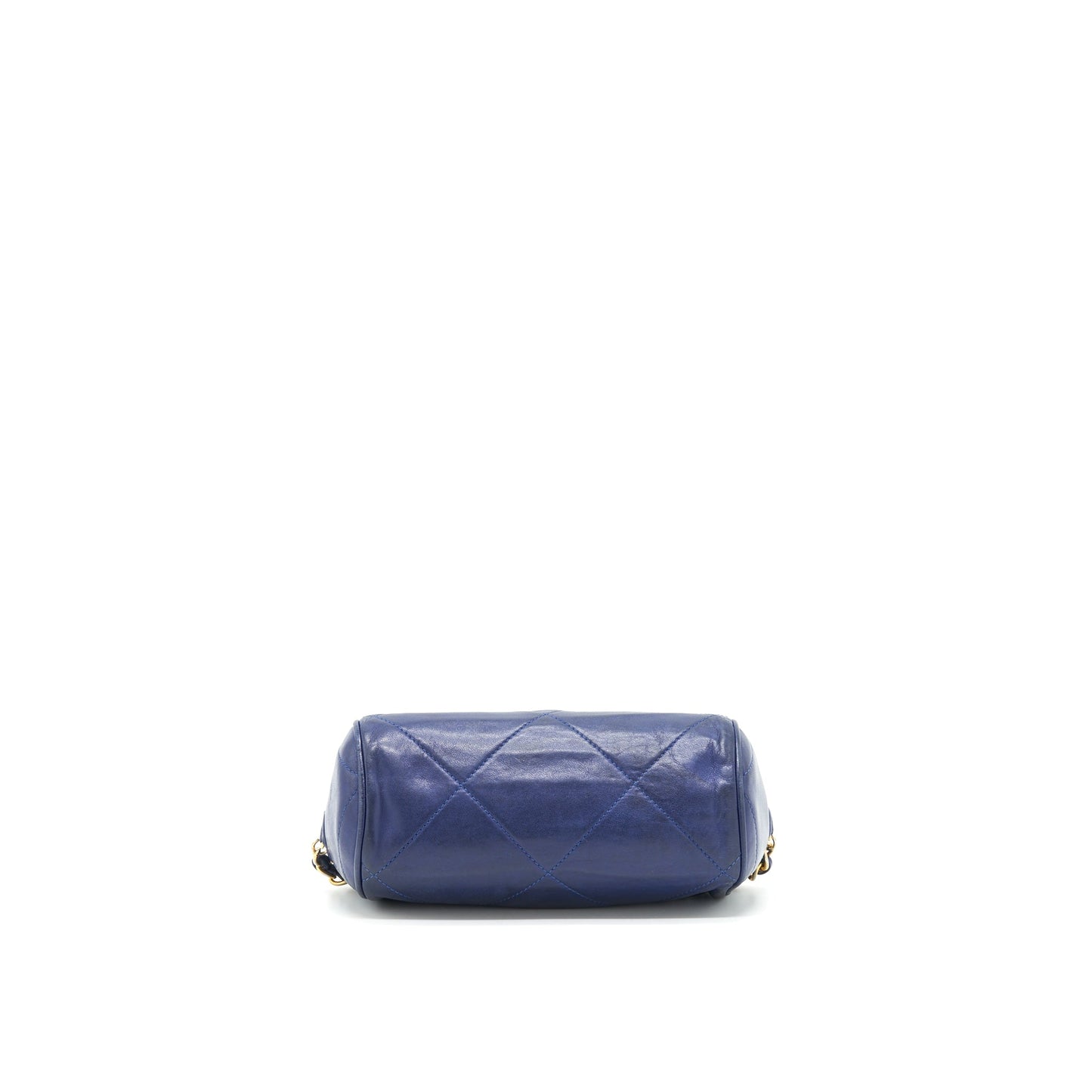 Chanel Vintage Barrel Bag Lambskin Navy GHW