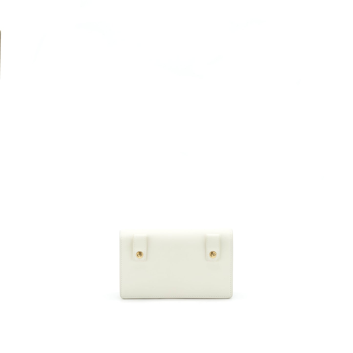Luxury Dior Saddle Belt Pouch White