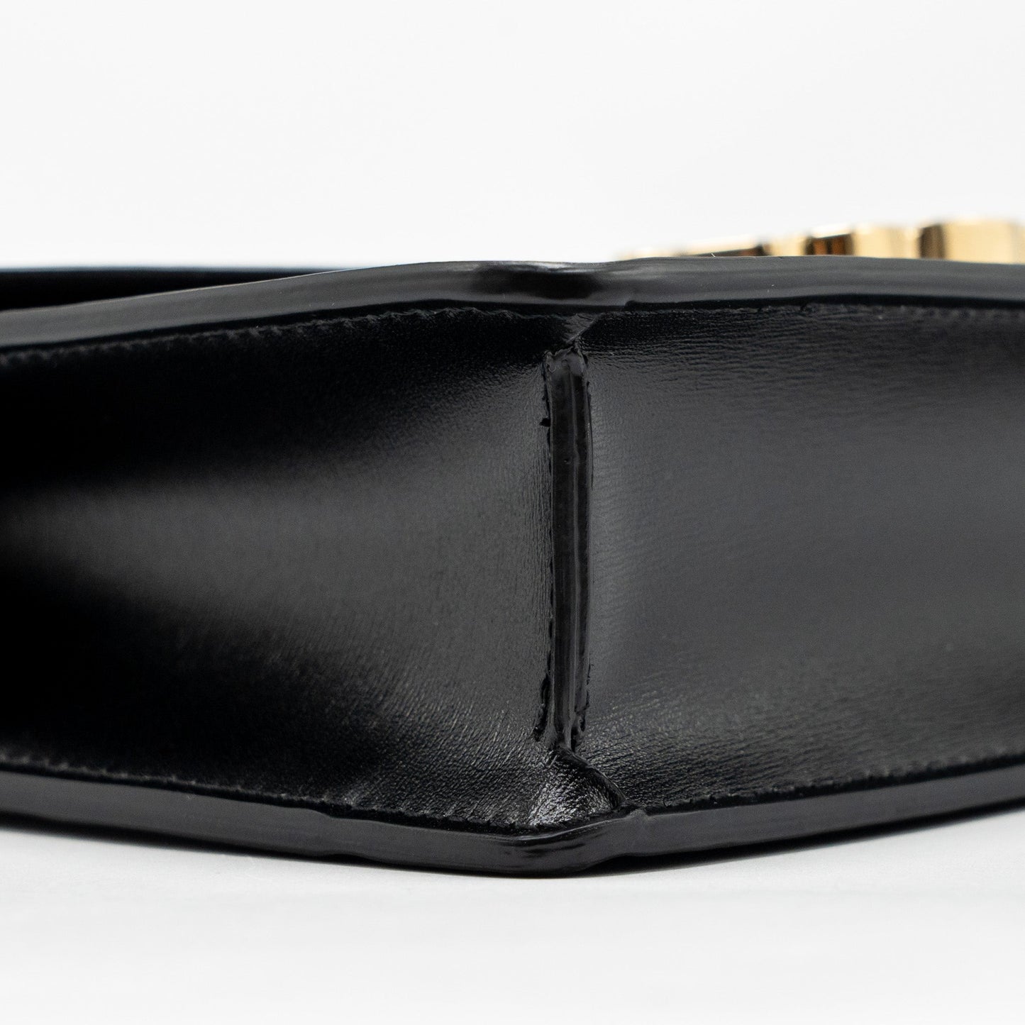 Celine Triomphe Wallet on Chain Margo Shiny Calfskin Black GHW