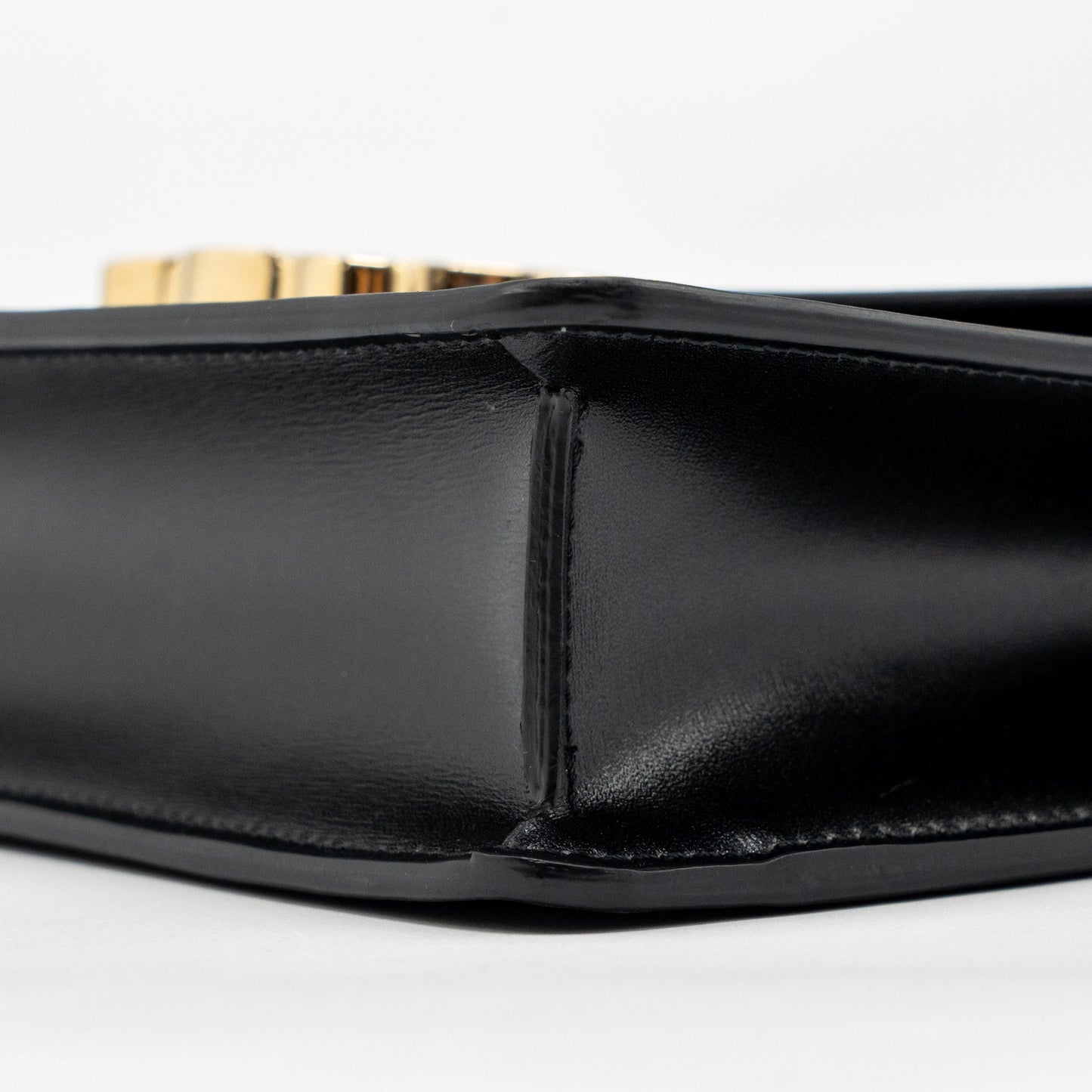 Celine Triomphe Wallet on Chain Margo Shiny Calfskin Black GHW