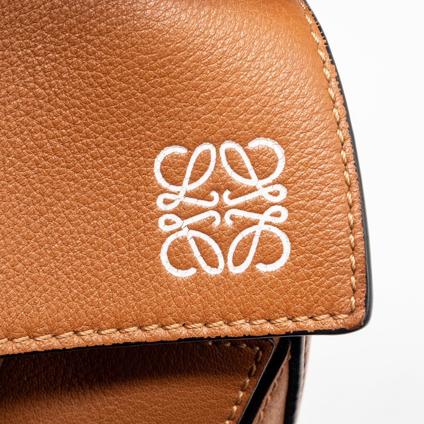 Loewe Small Puzzle Bag Calfskin Tan SHW