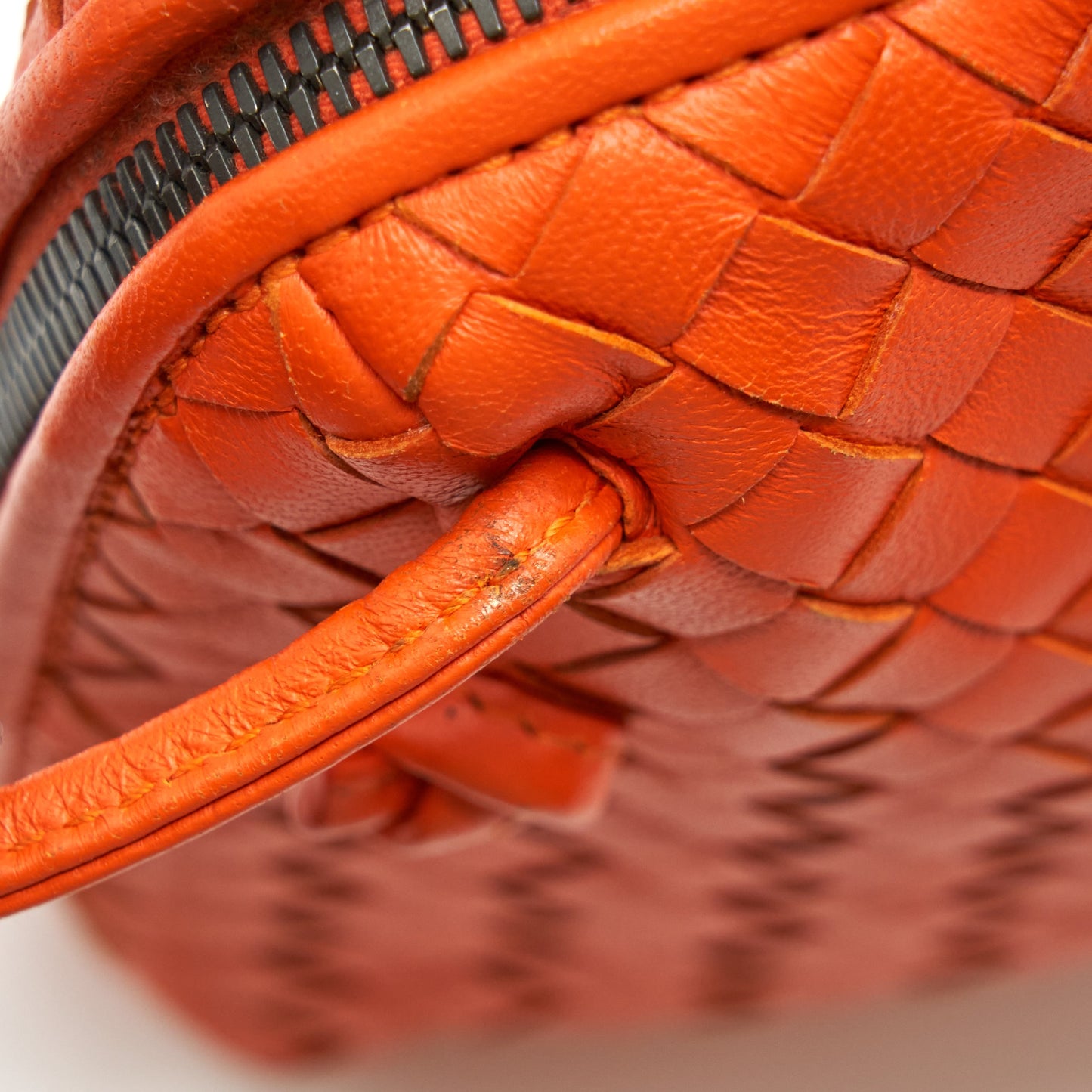 Bottega Veneta Zippy Crossbody Bag Orange