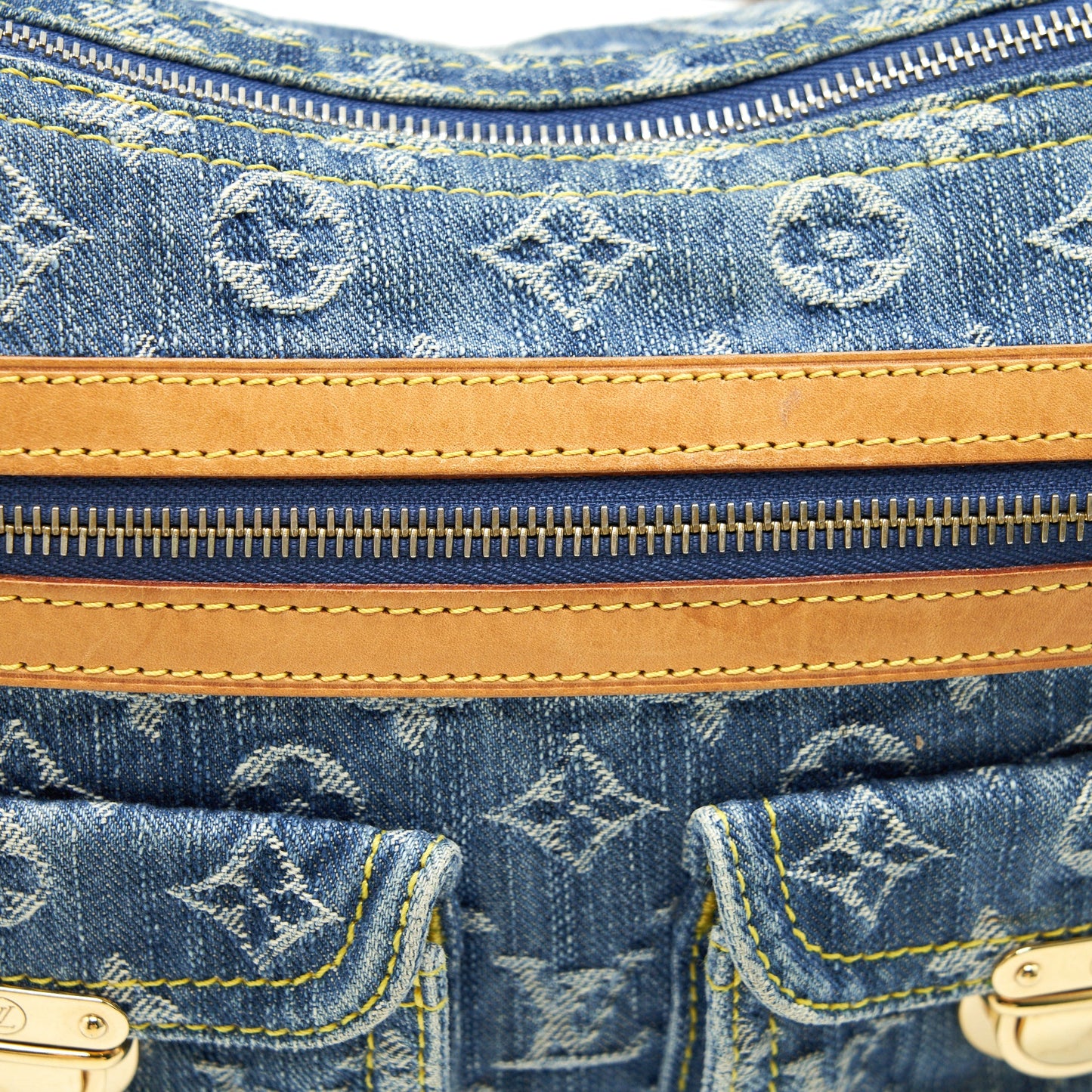 LOUIS VUITTON Baggy PM Denim Monogram Shoulder Bag