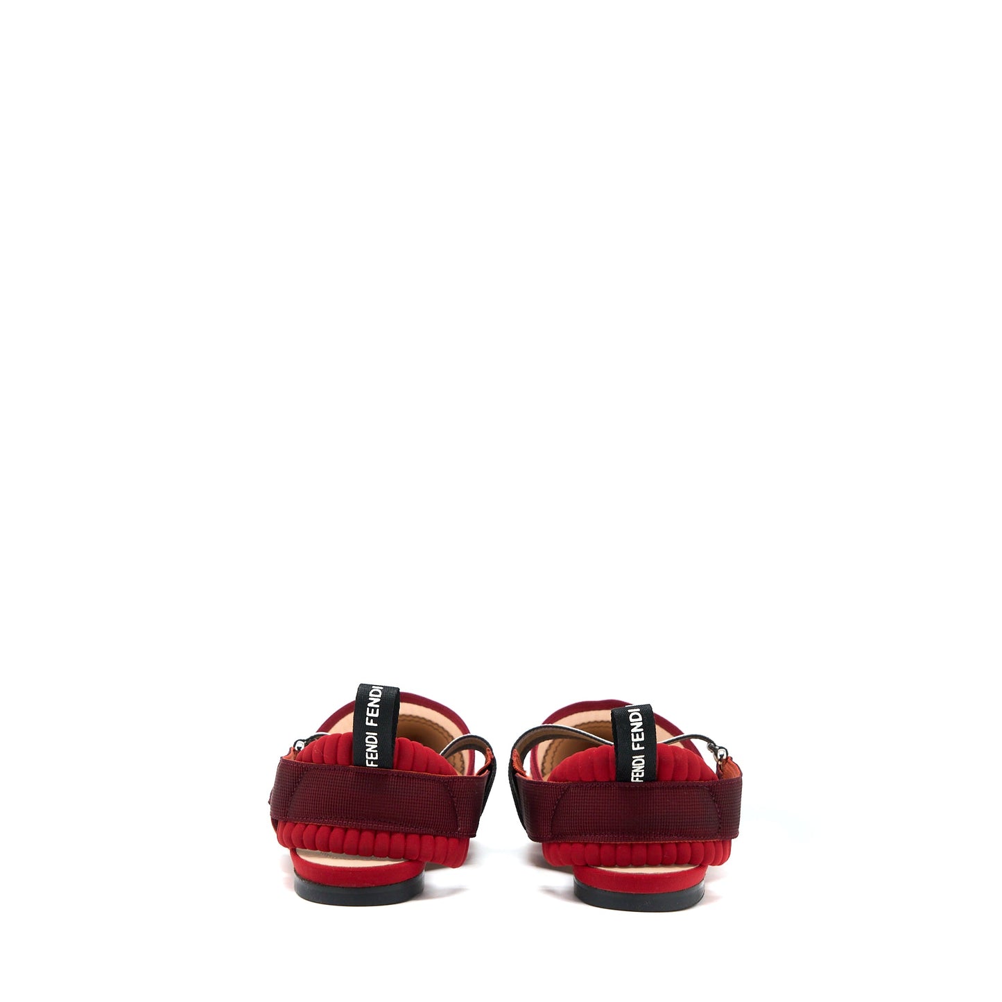 Fendi Size 40 Sling Back Flat Shoes Multicolour