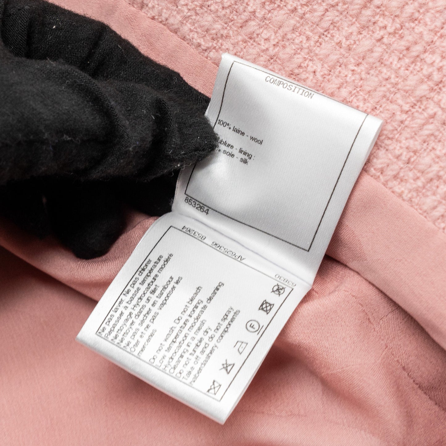 Chanel size 34 22K jacket wool light pink
