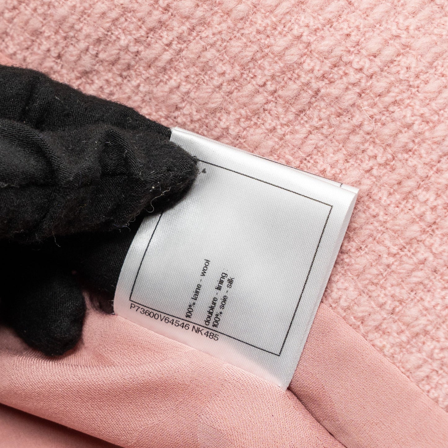 Chanel size 34 22K jacket wool light pink