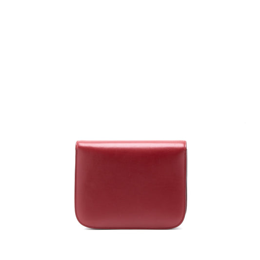 Celine Medium Classic Box Calfskin Red GHW
