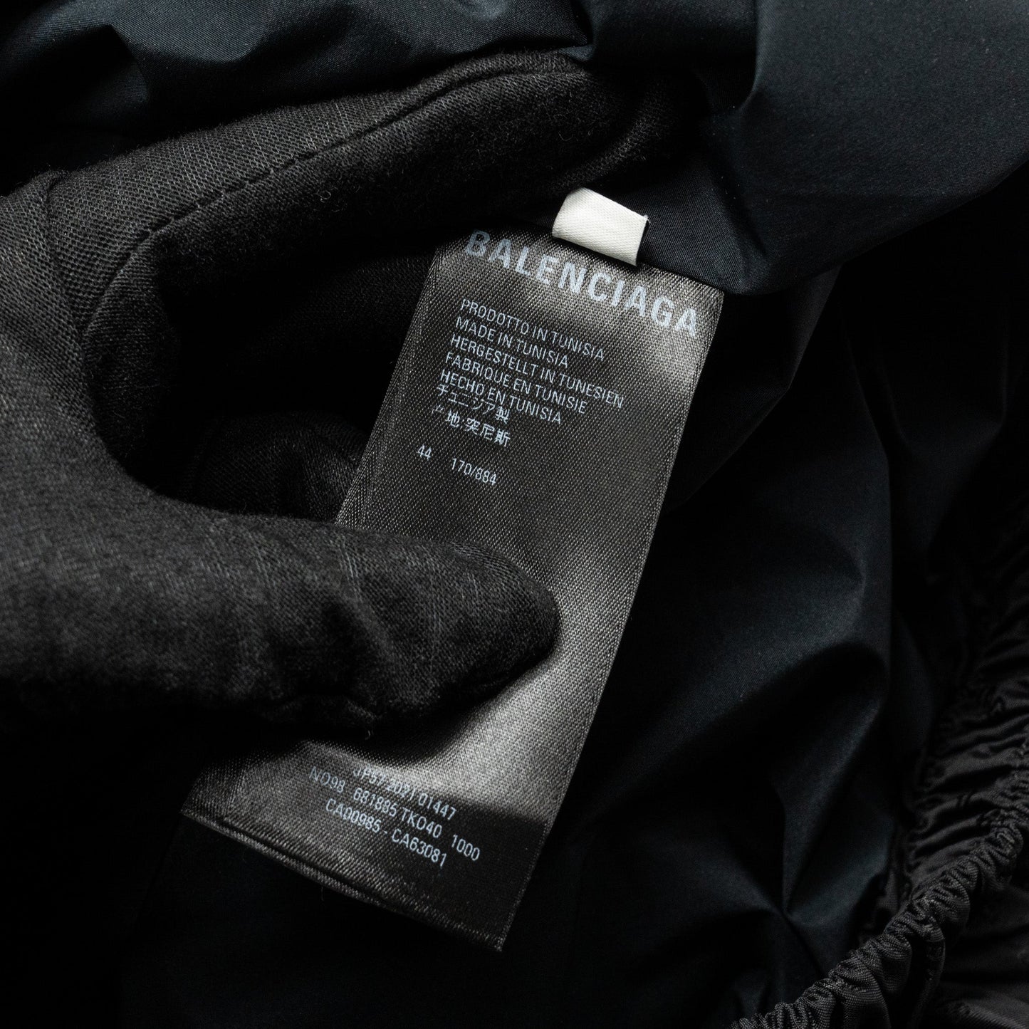 Balenciaga size 44 oversized puffer jacket black