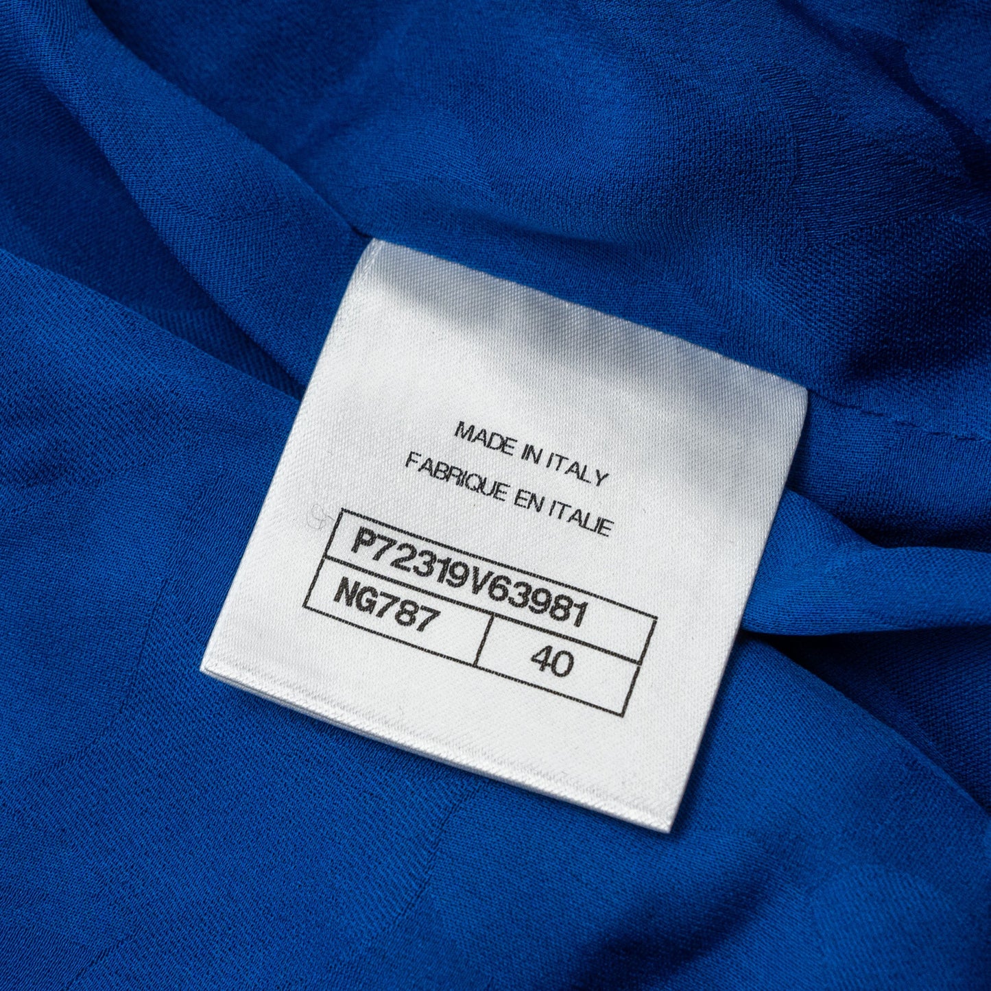 Chanel size 40 22P Blouson jacket cotton/wool/polyamide dark blue