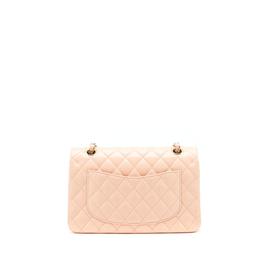 Chanel Small Classic Double Flap Bag Lambskin Pink LGHW