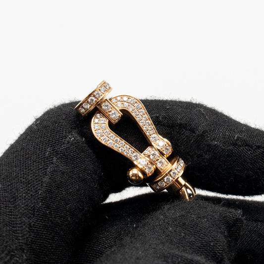 FRED Force 10 Bracelet Large Model Rose Gold/Diamonds with 2 Size 16 Strap/Chain