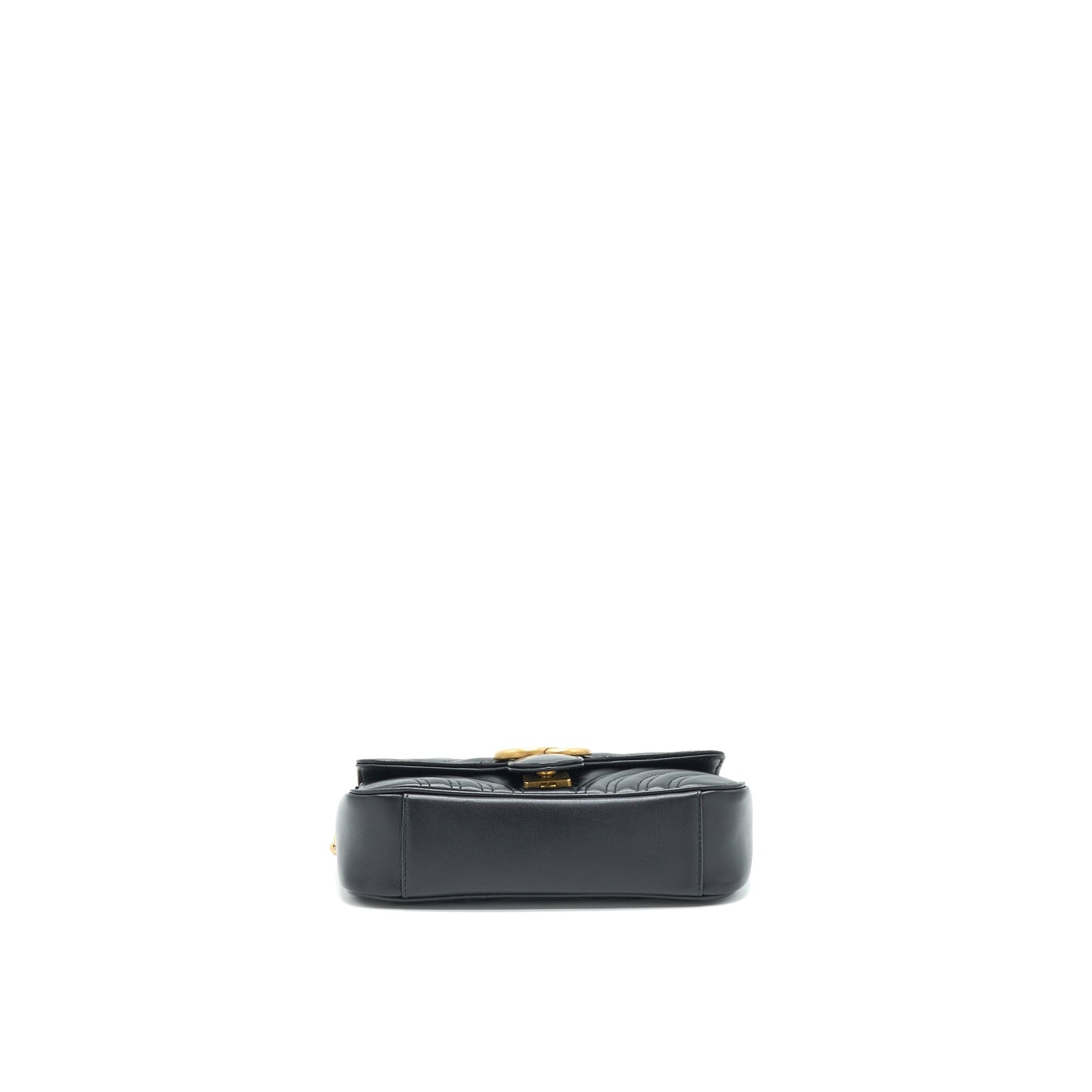Gucci GG Marmont Mini Matelasse Shoulder Bag Black GHW