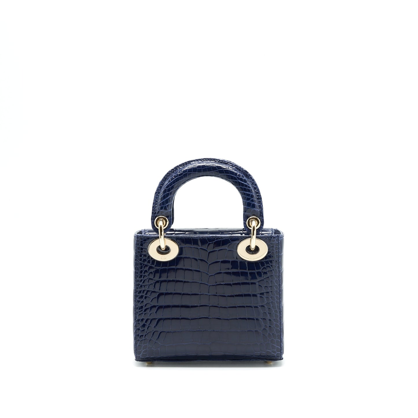 Christian Luxury Dior Mini Lady Luxury Dior Alligator Oil Blue LGHW