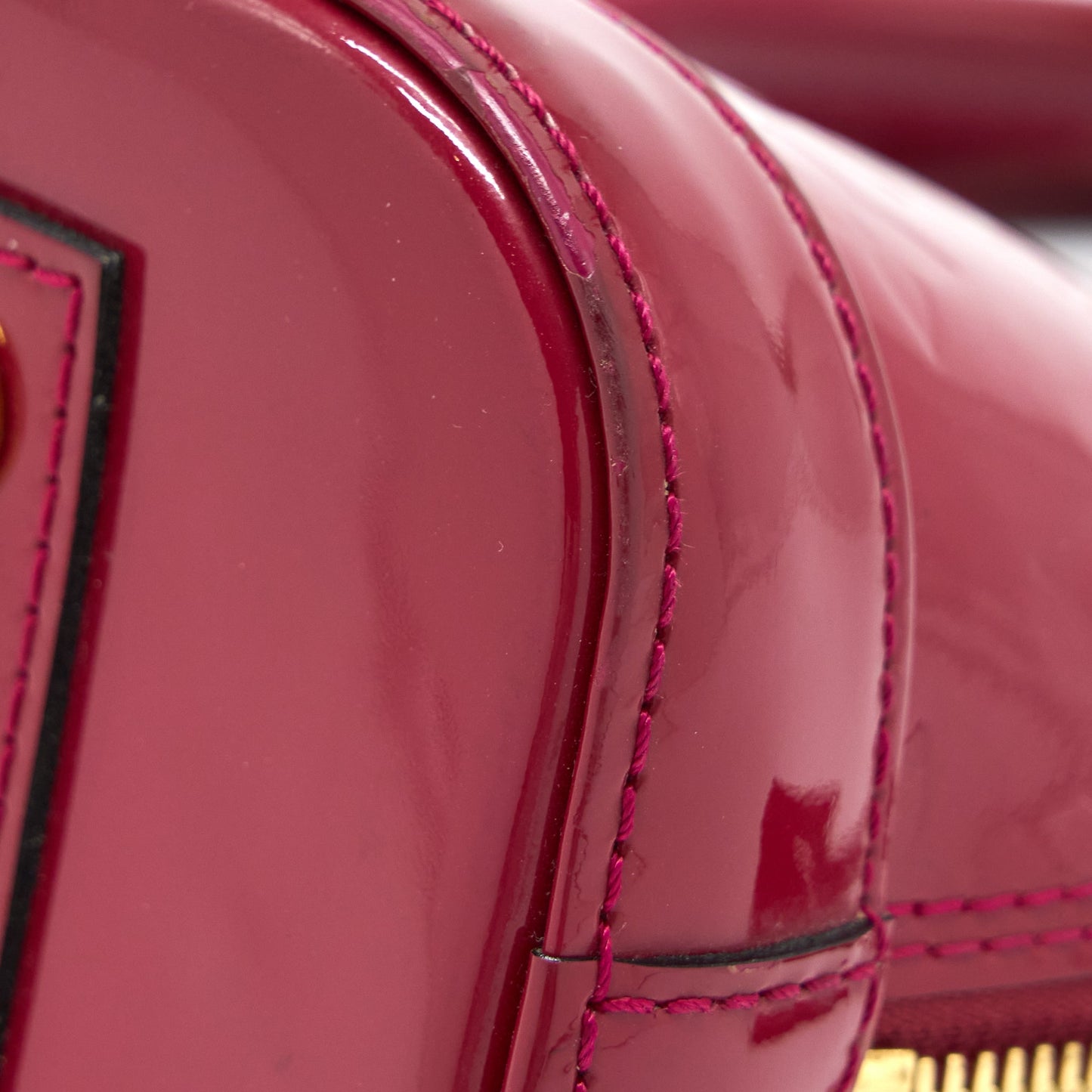 Louis Vuitton Alma BB Patent Indian Rose GHW