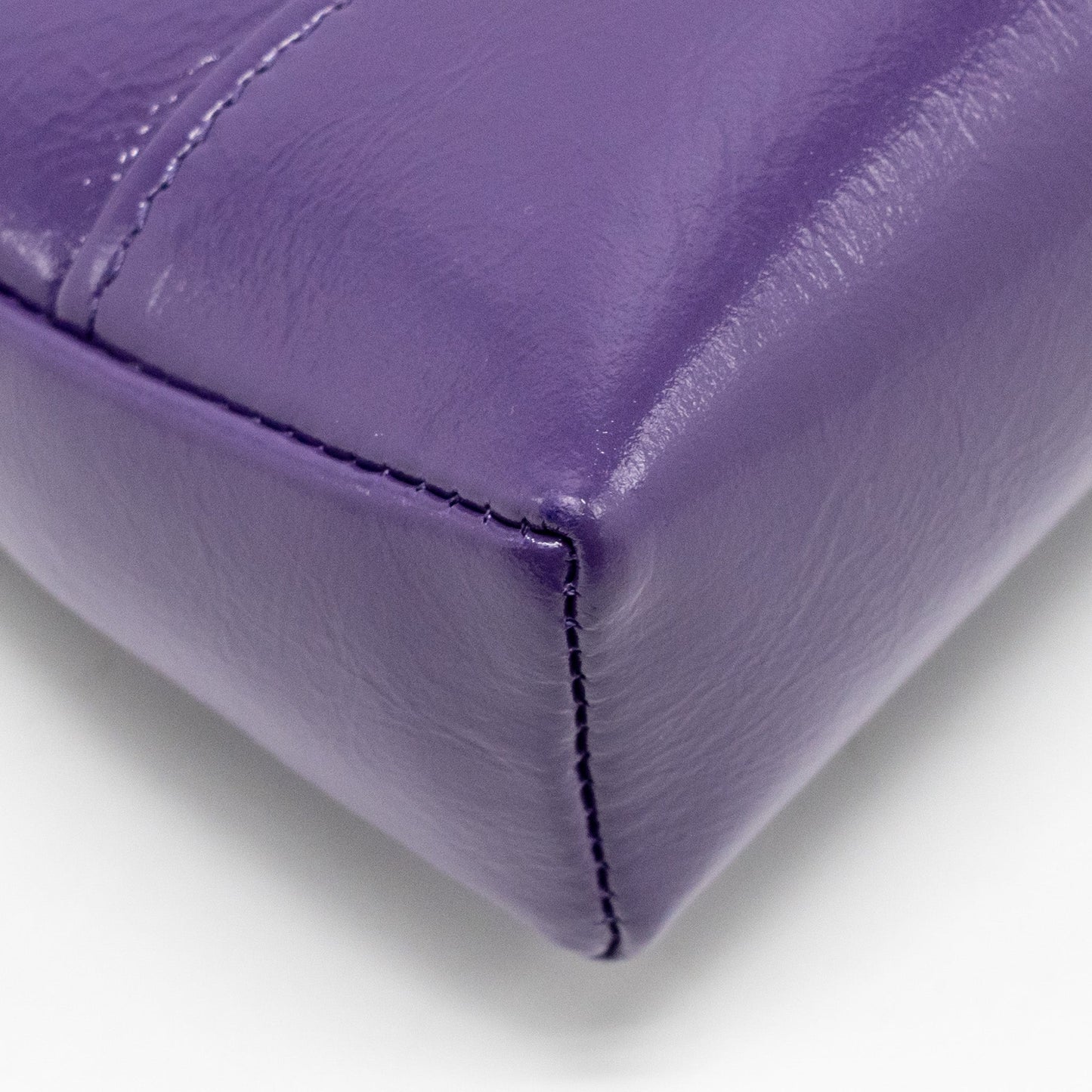 Chanel Mini 31 Clutch With Chain Shiny Calfskin Purple LGHW (Microchip)