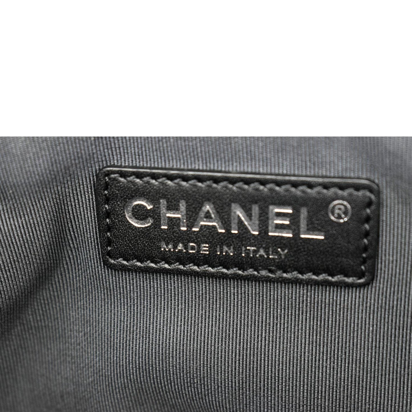 CHANEL Quilted Caviar Leather Shopping Tote Bag Dark Grey