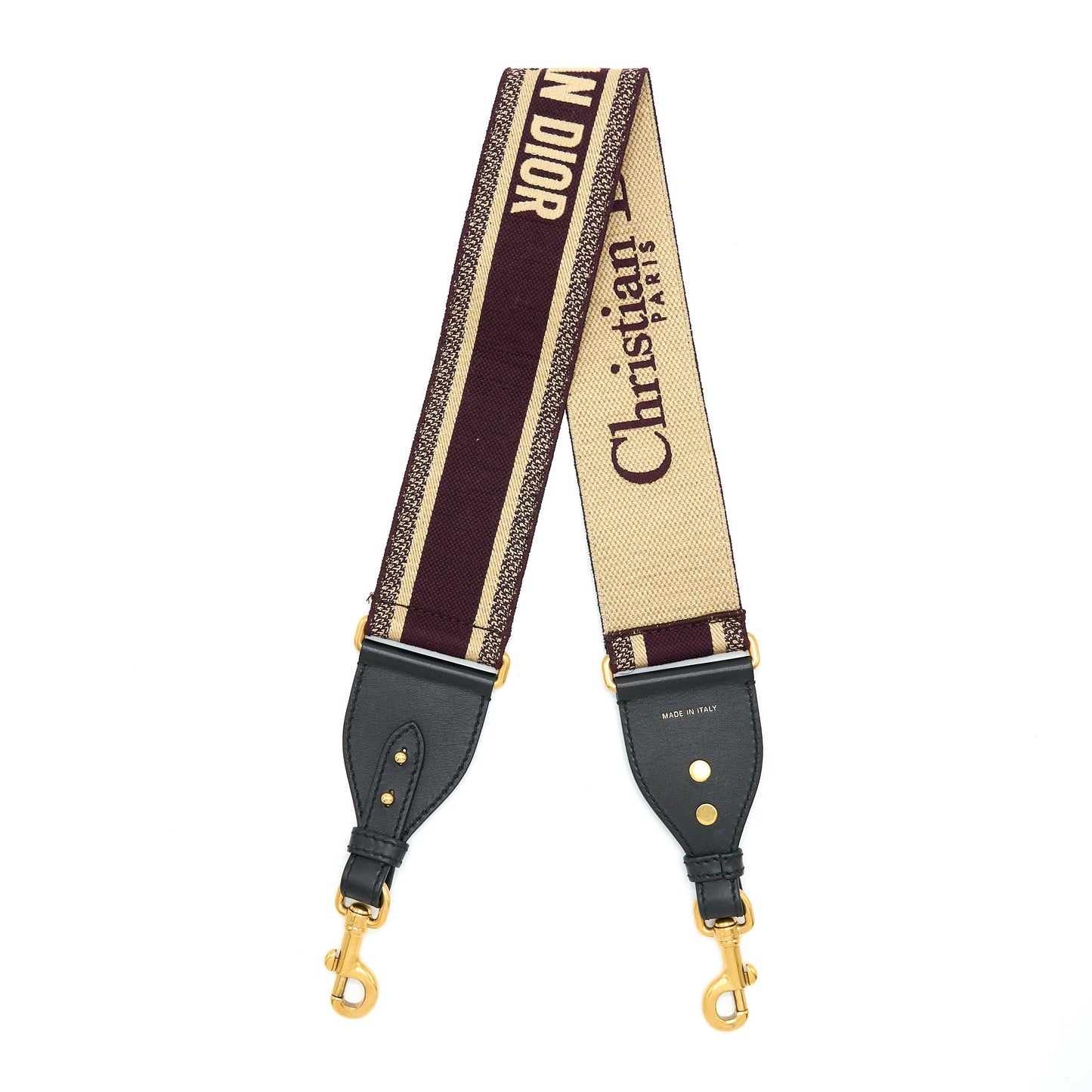 Luxury Dior Shoulder Strap Burgundy/Multicolour GHW