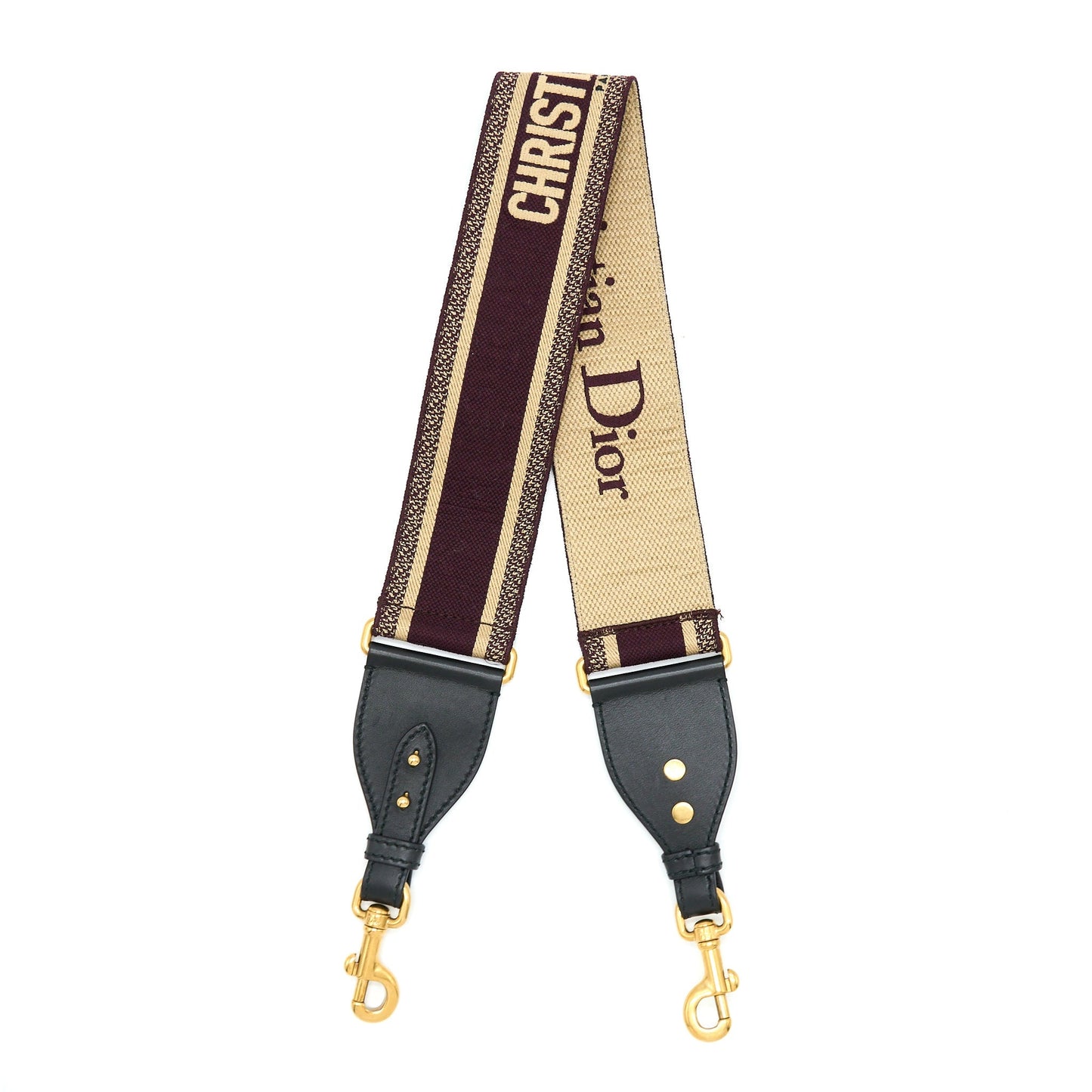 Luxury Dior Shoulder Strap Burgundy/Multicolour GHW