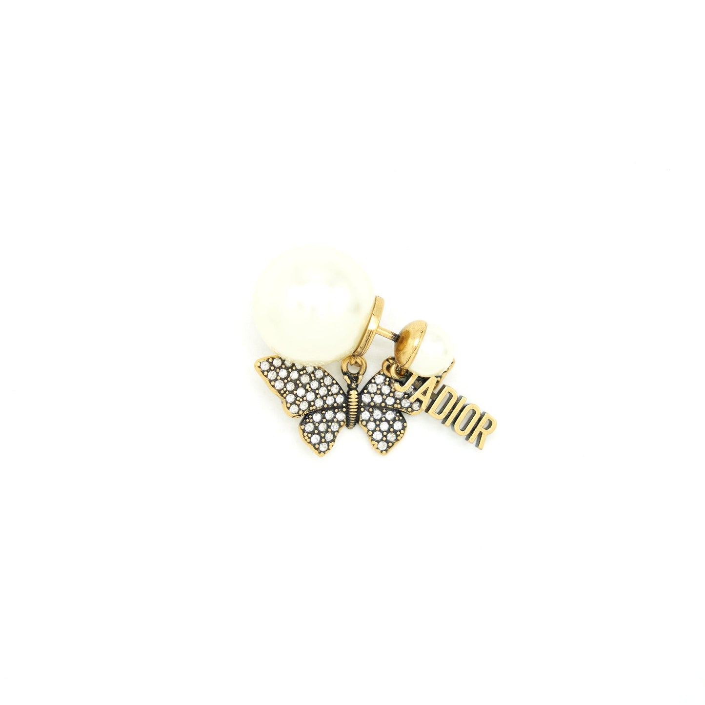 Luxury Dior Dragonfly/ butterfly Pearl earrings