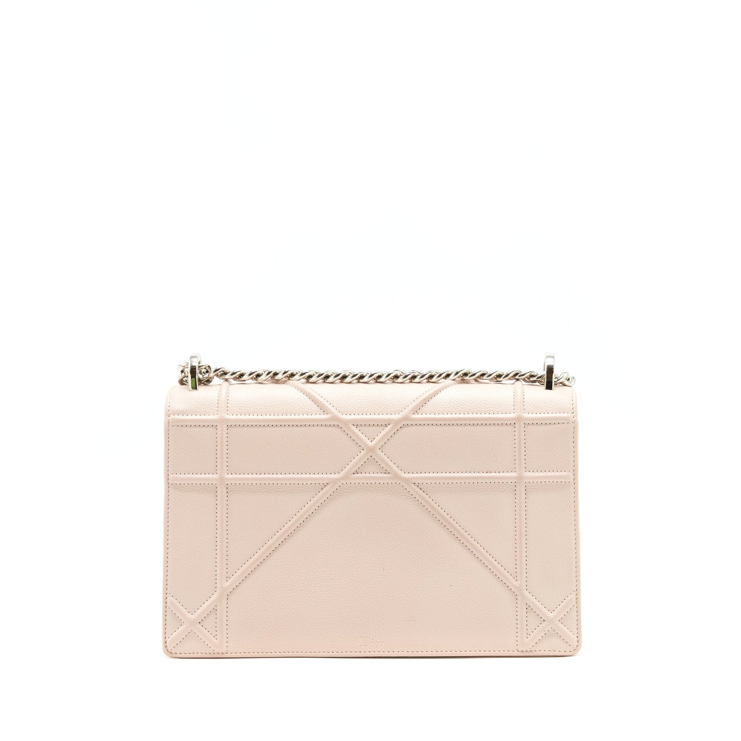Luxury Dior Medium Luxury Diorama bag Grained Calfskin beige SHW