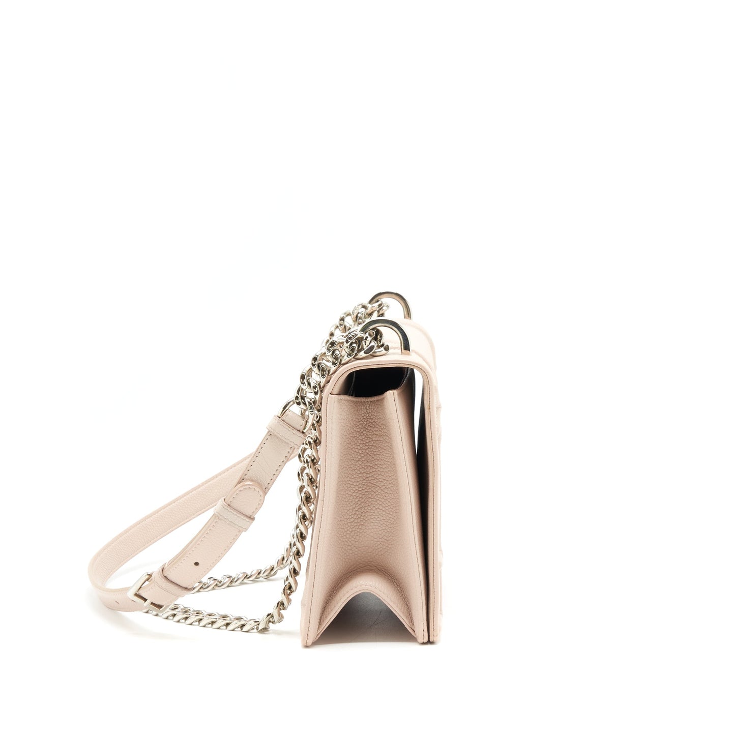 Luxury Dior Medium Luxury Diorama bag Grained Calfskin beige SHW