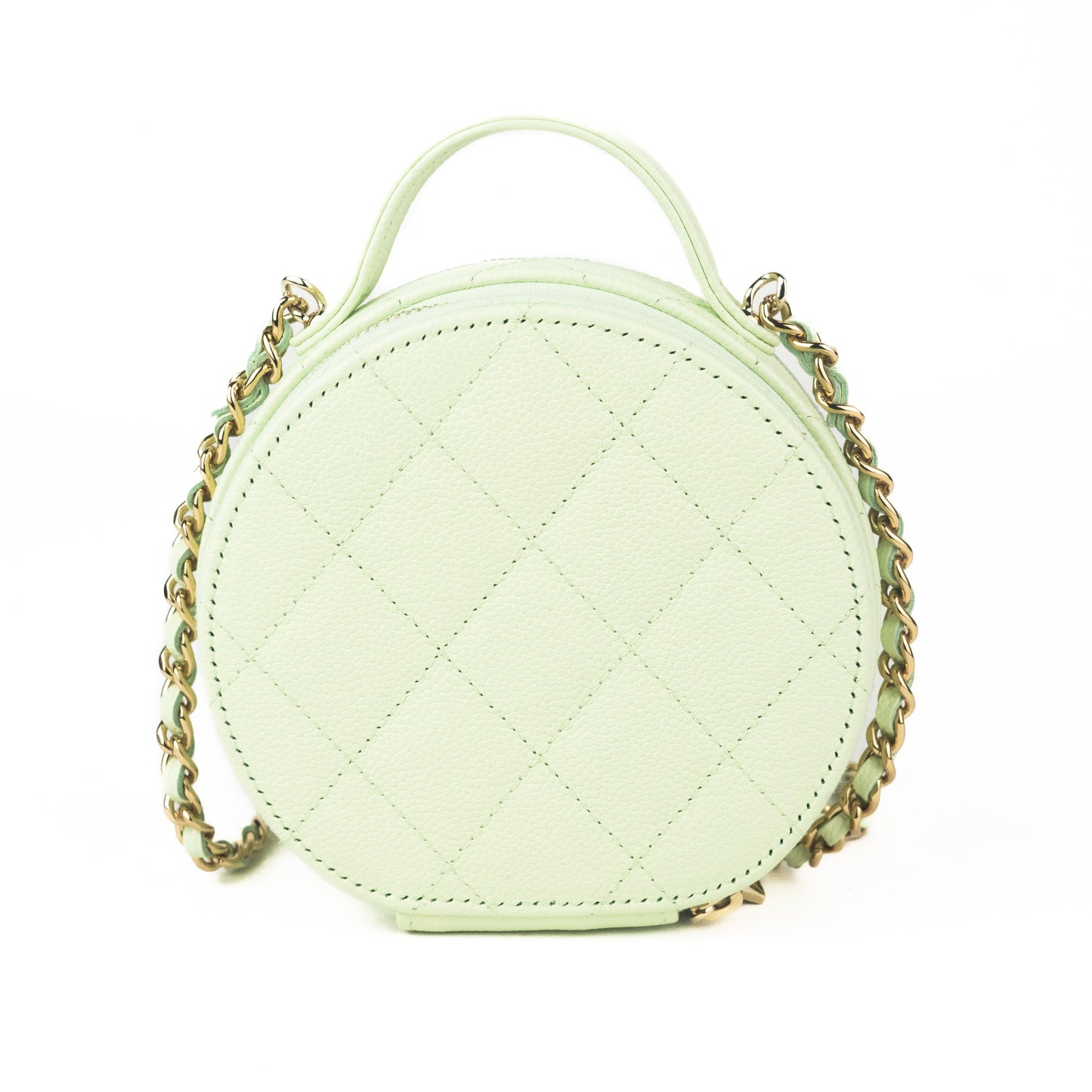 Chanel Small Vanity with Chain in Light Green