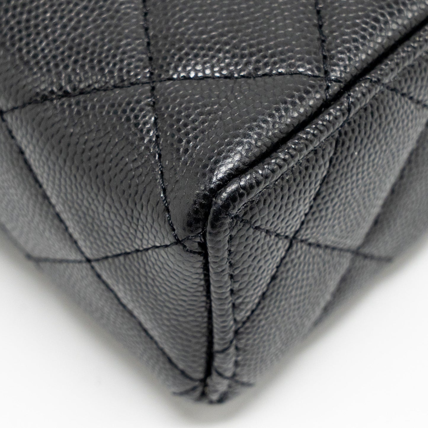 Chanel Top handle Vanity Bag with Chain Caviar Black GHW (Microchip)