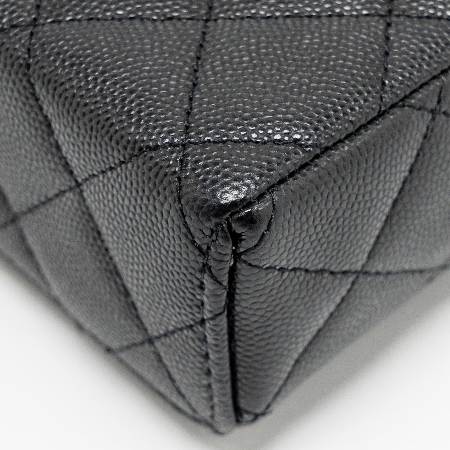 Chanel Top handle Vanity Bag with Chain Caviar Black GHW (Microchip)