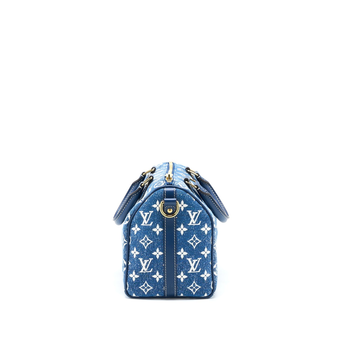 Louis Vuitton Limited Edition Speedy Bandouliere 25 Denim Blue GHW (New Version)