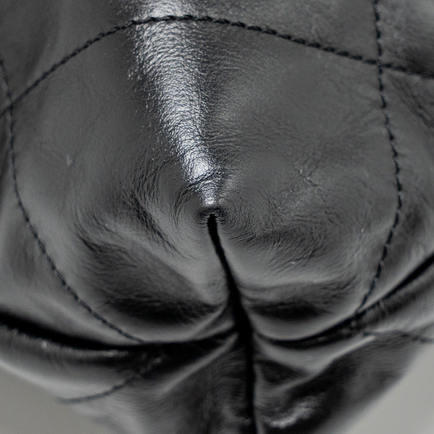 Chanel Small 22 Bag Shiny Calfskin Black SHW (Microchip)