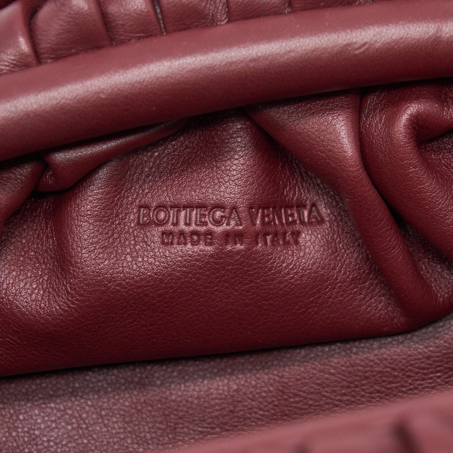 Bottega Veneta The Mini Pouch Dark Red