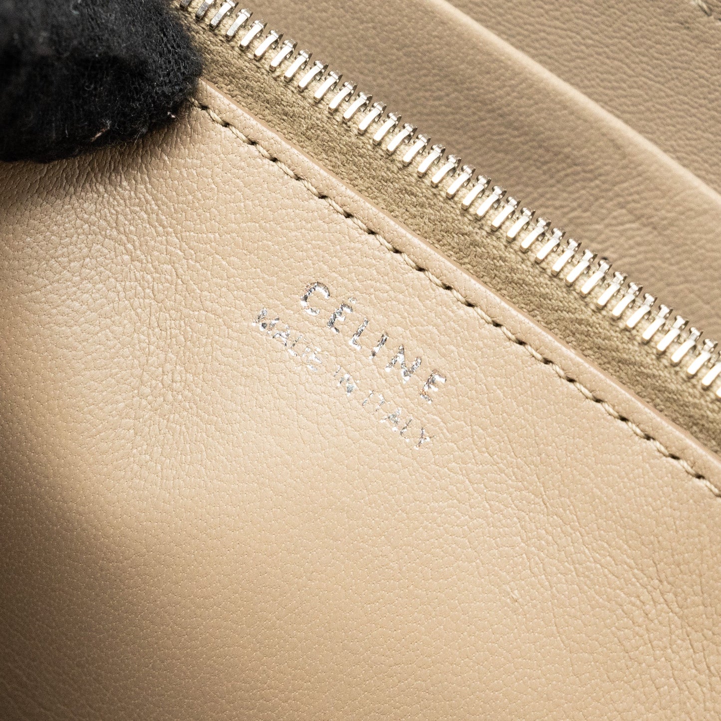 Celine zip long wallet calfskin yellow SHW