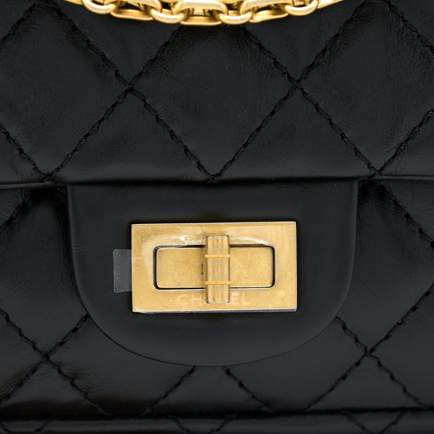 Chanel Small 2.55 Reissue Flap Bag Aged Calfskin Black Brushed GHW