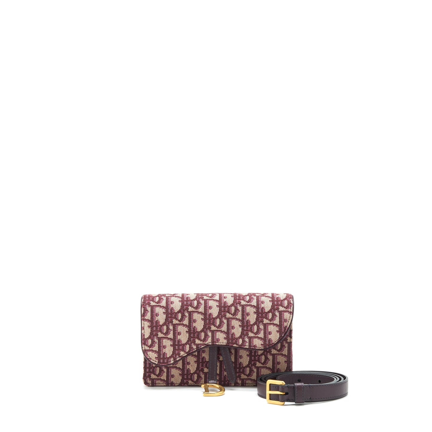 Luxury Dior Saddle Belt Pouch Red oblique GHW