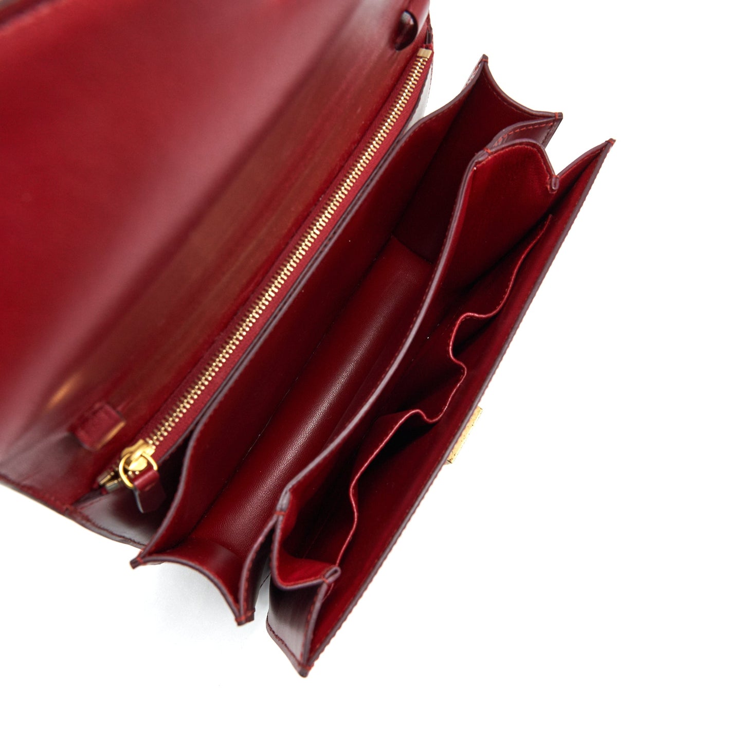 Celine Medium Classic Box Bag red GHW
