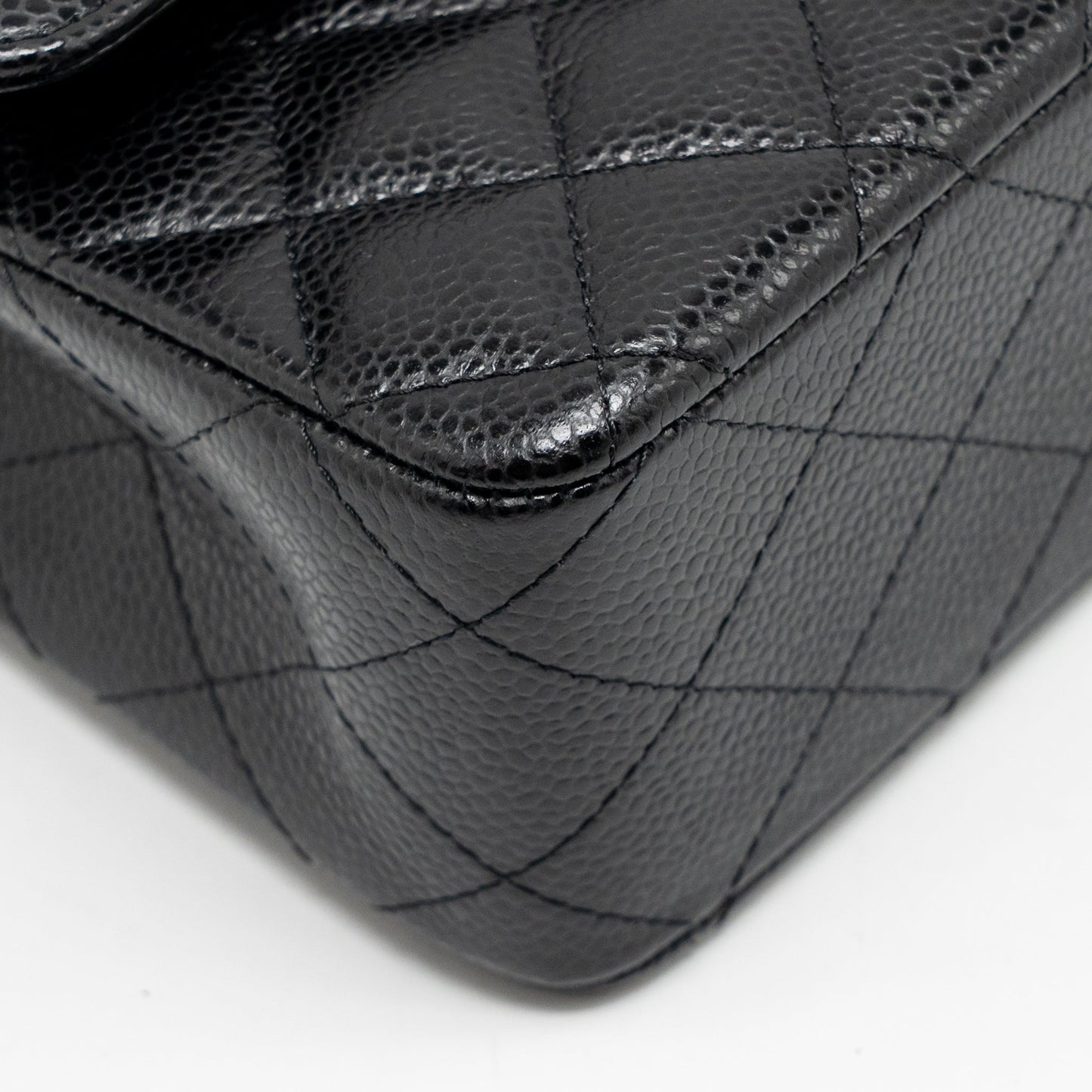 Chanel Medium Classic Double Flap Bag Caviar Black SHW