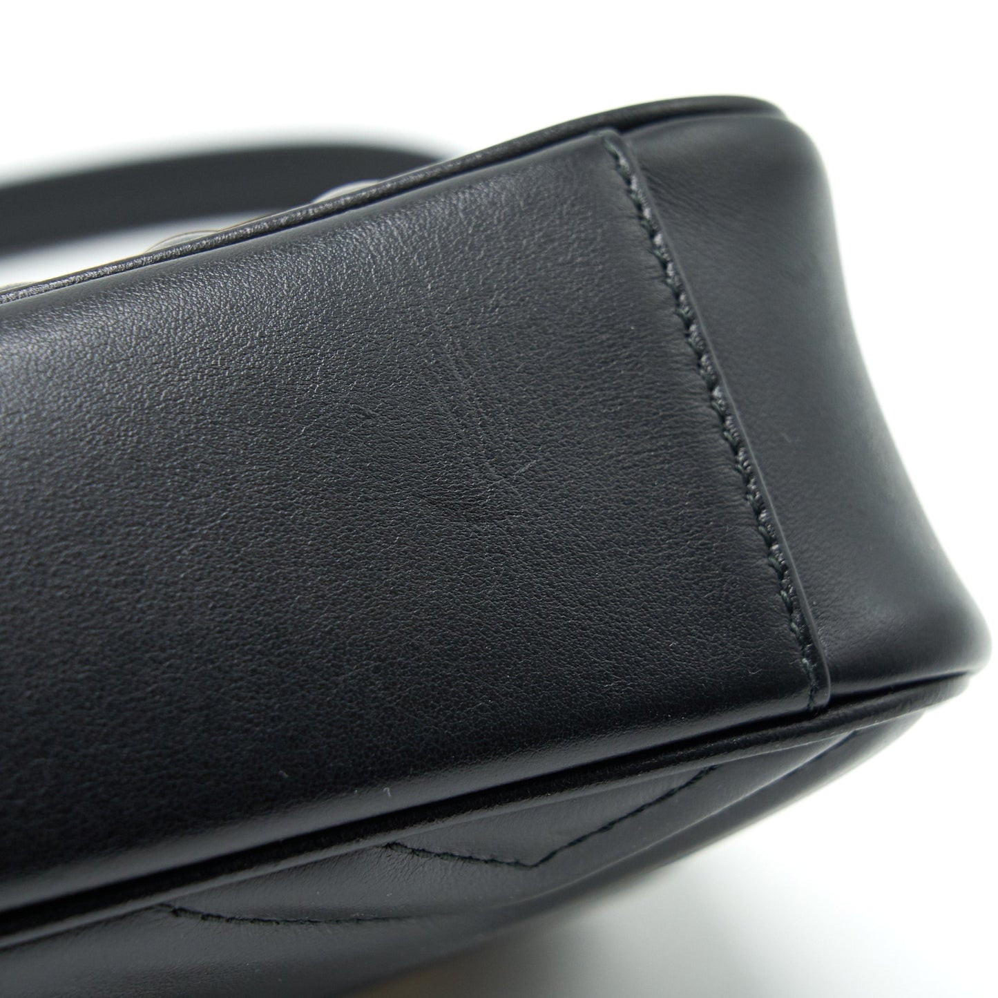 Gucci GG Marmont Mini Matelasse Shoulder Bag Black GHW
