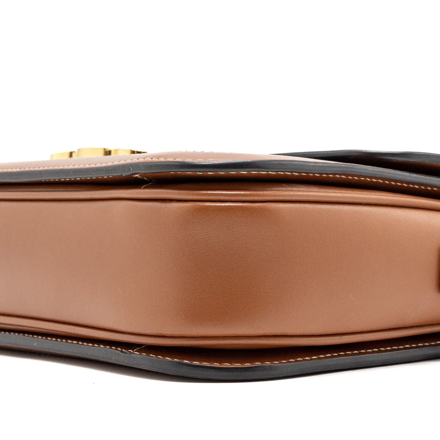 Celine Classic triomphe bag canvas / calfskin tan GHW