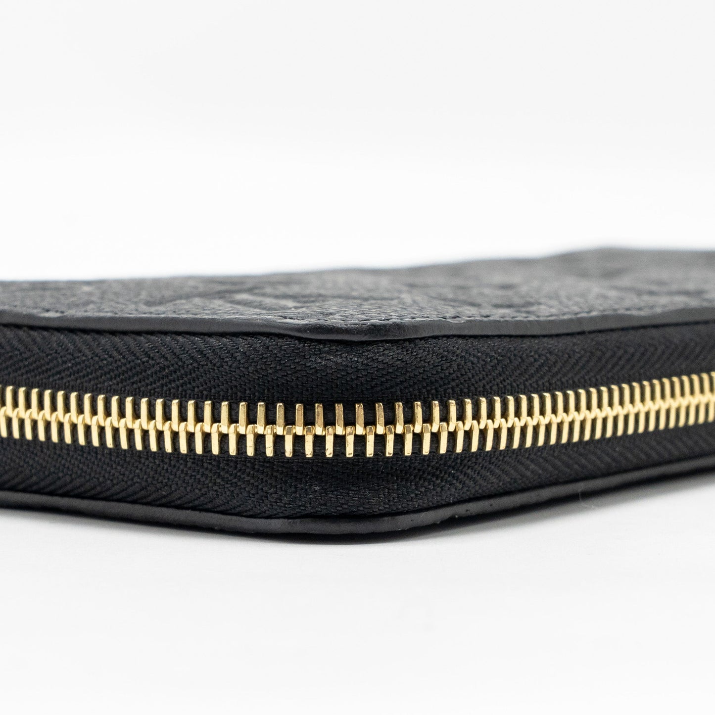 Louis Vuitton Zippy Long Wallet Embossed Monogram Empreinte Leather Black GHW