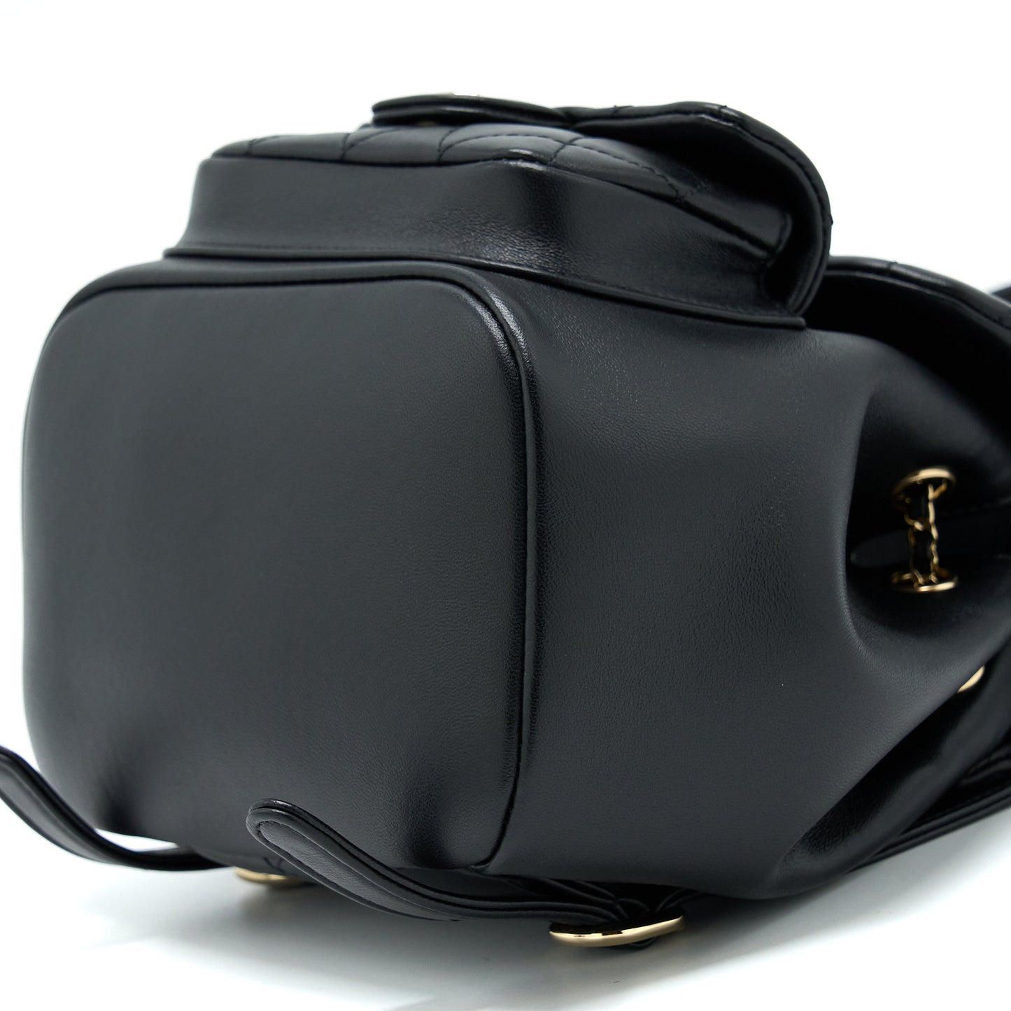 Chanel Duma Mini Backpack Lambskin Black LGHW (Microchip)