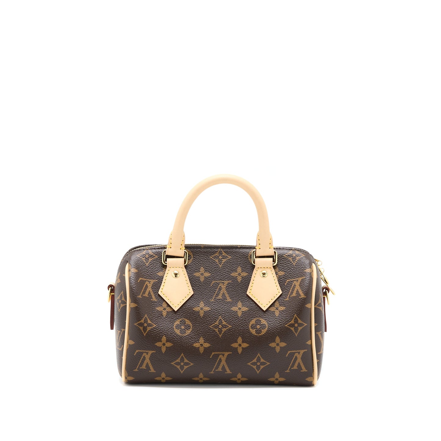 Louis Vuitton Speedy Bandouliere 20 Monogram Canvas With Fuchsia Strap