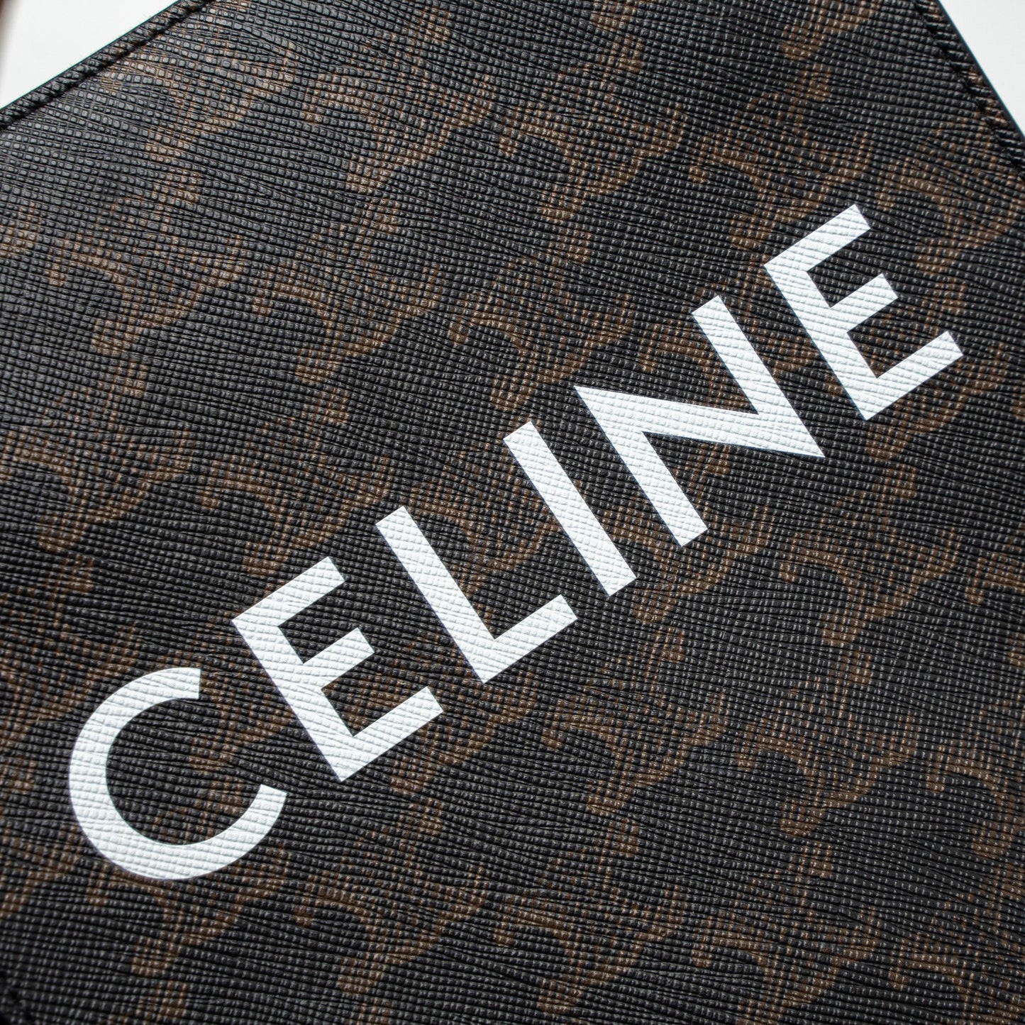 Celine Mini Vertical Cabas Triomphe Canvas Brown GHW