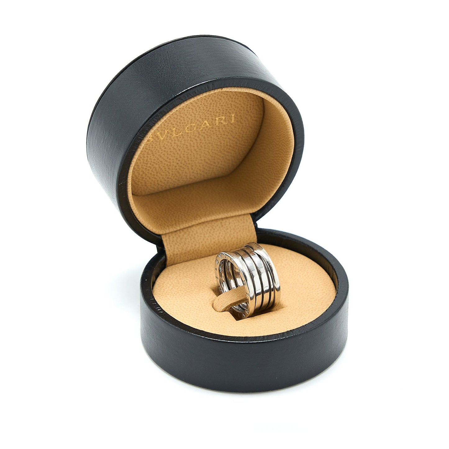Bvlgari Size 54 B.Zero Four-Band Ring 18K White Gold