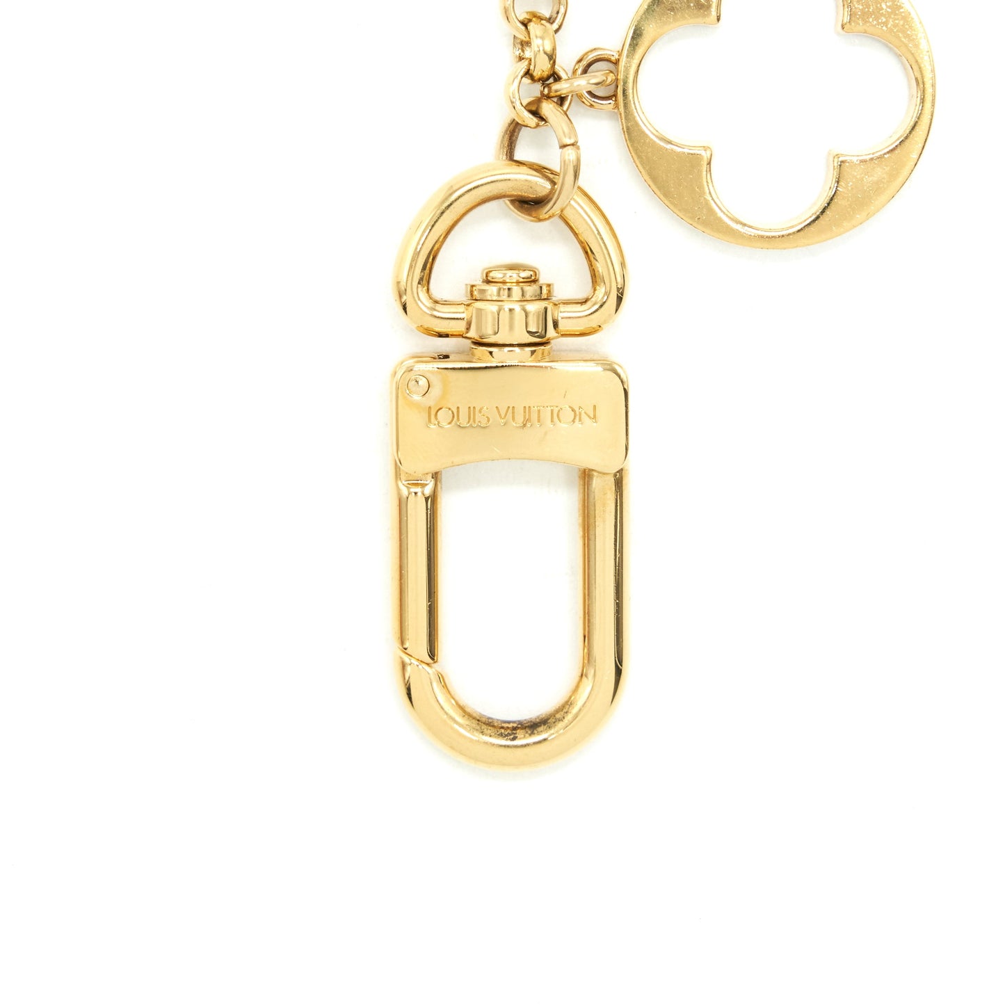 Louis Vuitton Bag Charm Light Gold Tone